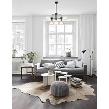 Modern Hexa Iron 6 Light Pendant